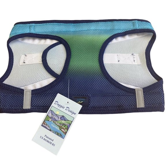 American River No Choke Dog Harness Ombre Northern Lights 50-60 Lbs Doggie Desig - Picture 7 of 8